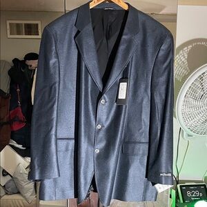 Men's Silk Black Blazer by Today’s Man NWT